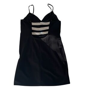 Black Dress with sparkly back straps